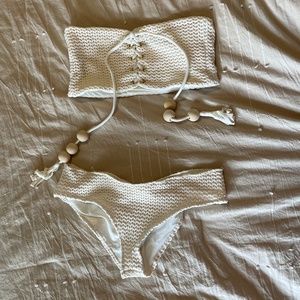 Montce Bone Crochet Bikini Size Large